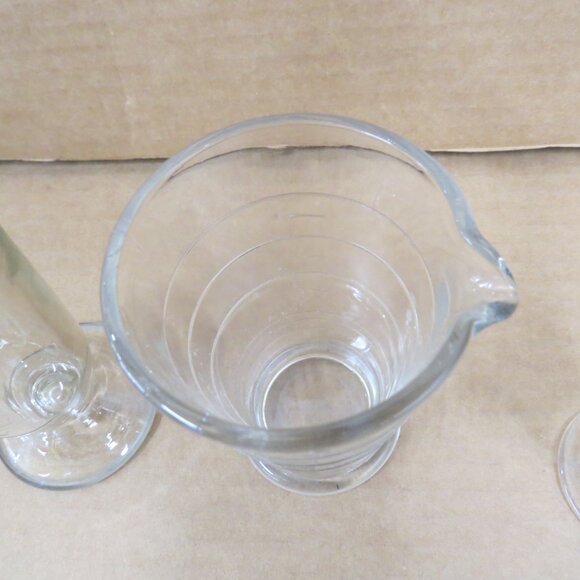 Lot of 3 Industrial Lab Glass Measuring Beakers 500/300/100 mL USA 20th Cent - Picture 7 of 8